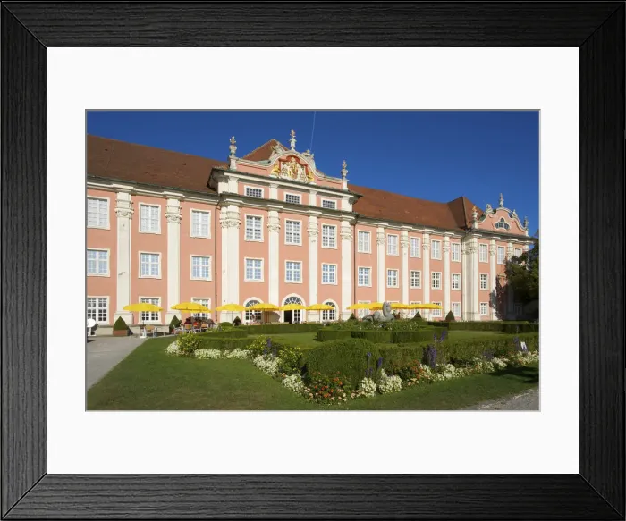 Framed Print : New Castle of Meersburg, Lake Constance, Baden-Wuerttemberg, Germany