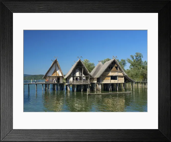 Framed Print : Stilt houses in Unteruhldingen, Lake Constance, Baden-Wuerttemberg, Germany Framed Print : Stilt houses in Unteruhldingen, Lake Constance, Baden-Wuerttemberg, Germany