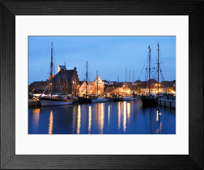 Framed Print : Harbour, Wismar, Mecklenburg-Western Pomerania, Germany Framed Print : Harbour, Wismar, Mecklenburg-Western Pomerania, Germany