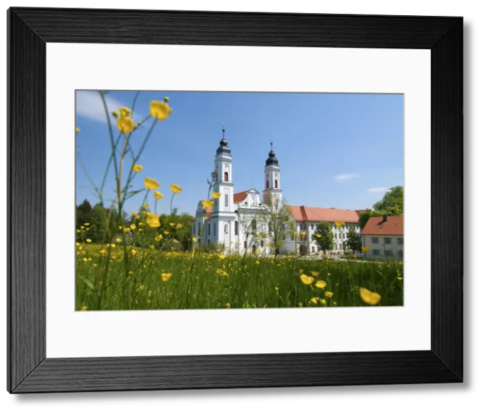 Framed Print : Monastery, Irrsee, Allgaeu, Bavaria, Germany Framed Print : Monastery, Irrsee, Allgaeu, Bavaria, Germany