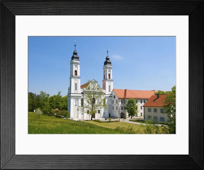 Framed Print : Monastery of Irsee, Allgaeu, Bavaria, Germany Framed Print : Monastery of Irsee, Allgaeu, Bavaria, Germany