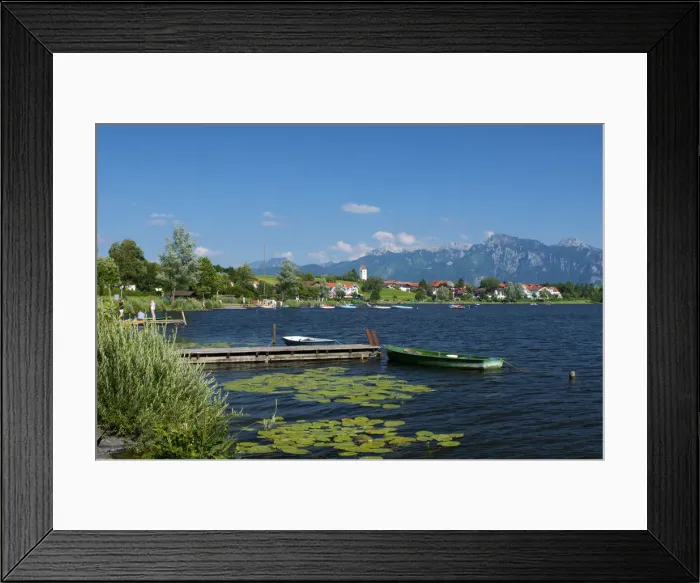 Framed Print : Lake Hopfensee, Allgaeu, Bavaria, Germany Framed Print : Lake Hopfensee, Allgaeu, Bavaria, Germany