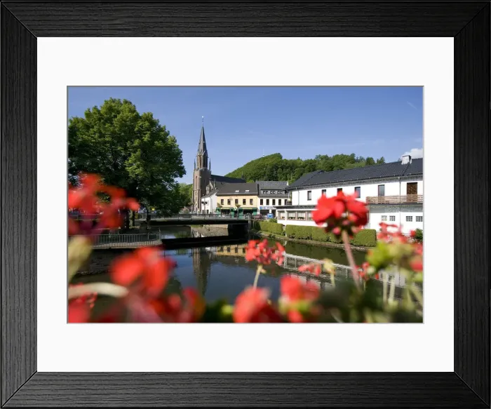 Framed Print : Kirche, Schleiden-Gemuend, Eifel, North Rhine-Westphalia, Germany Framed Print : Kirche, Schleiden-Gemuend, Eifel, North Rhine-Westphalia, Germany