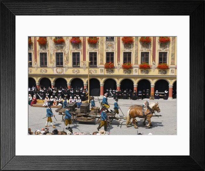 Framed Print : Traditional Wallenstein Procession in Memmingen, Allgaeu, Bavaria, Germany Framed Print : Traditional Wallenstein Procession in Memmingen, Allgaeu, Bavaria, Germany