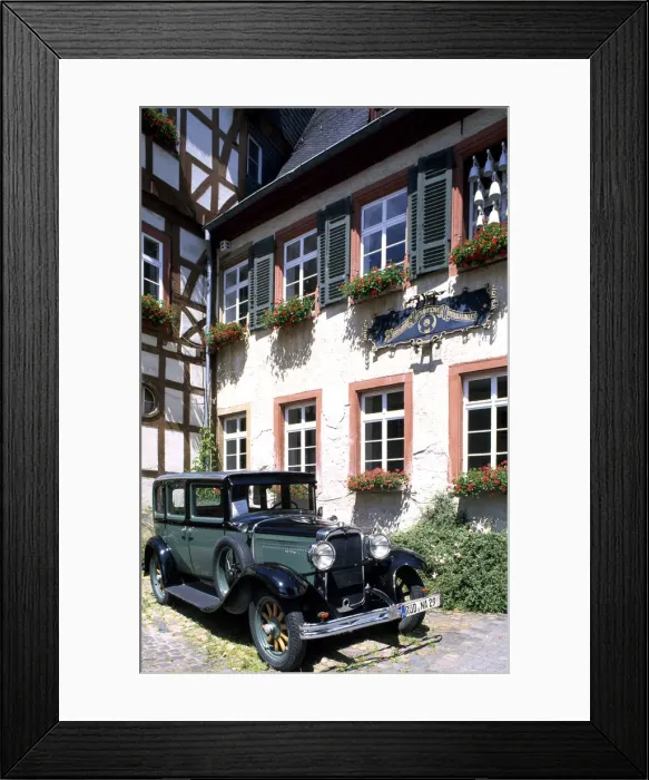 Framed Print : Oldtimer, museum, Rudesheim, Rhine District, Hesse, Germany Framed Print : Oldtimer, museum, Rudesheim, Rhine District, Hesse, Germany