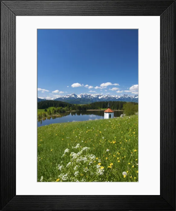 Framed Print : Lake Hegradtsrieder See, Allgaeu, Bavaria, Germany Framed Print : Lake Hegradtsrieder See, Allgaeu, Bavaria, Germany