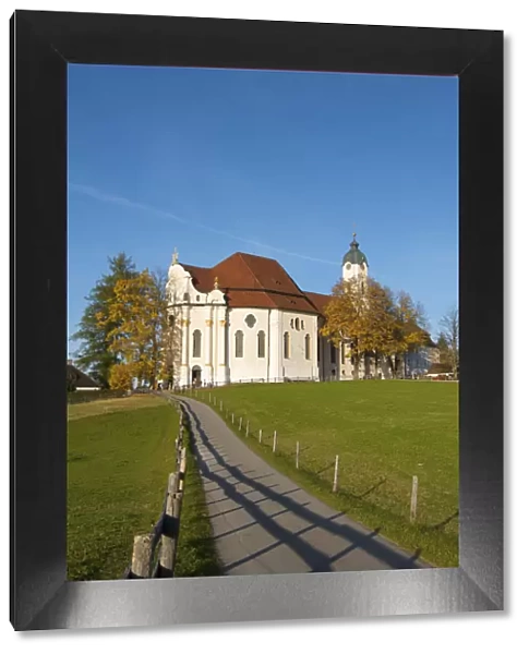 Church Wieskirche near Steingaden, Allgaeu, Bavaria, Germany