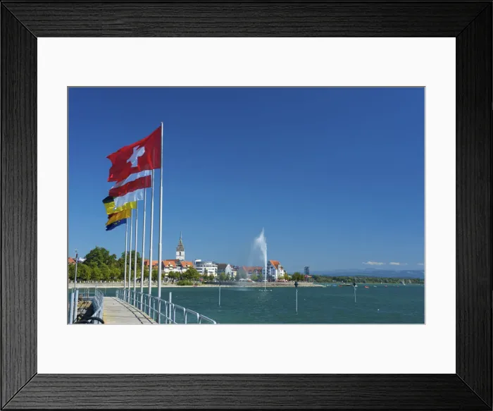 Framed Print : Harbour of Friedrichshafen, Lake Constance, Baden-Wuerttemberg, Germany Framed Print : Harbour of Friedrichshafen, Lake Constance, Baden-Wuerttemberg, Germany
