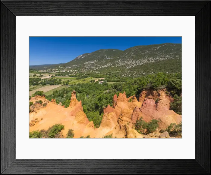 Framed Print : Le Colorado Provencal de Rustrel, Provence, France