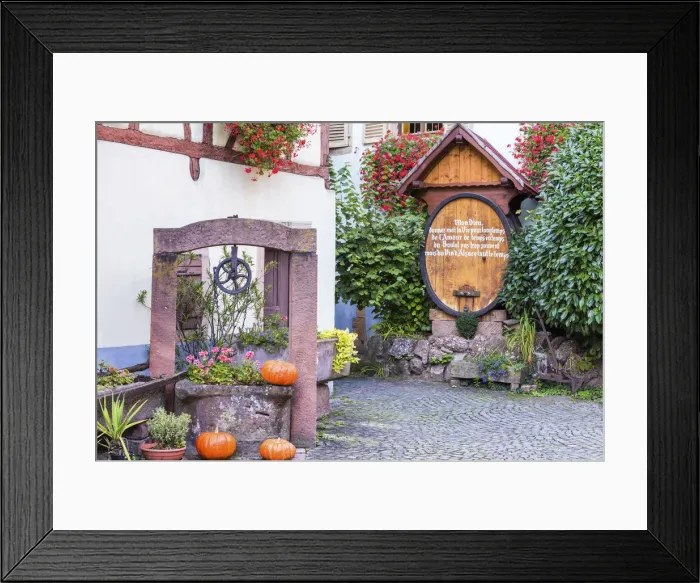 Framed Print : Winery at Eguisheim, Alsace, France Framed Print : Winery at Eguisheim, Alsace, France