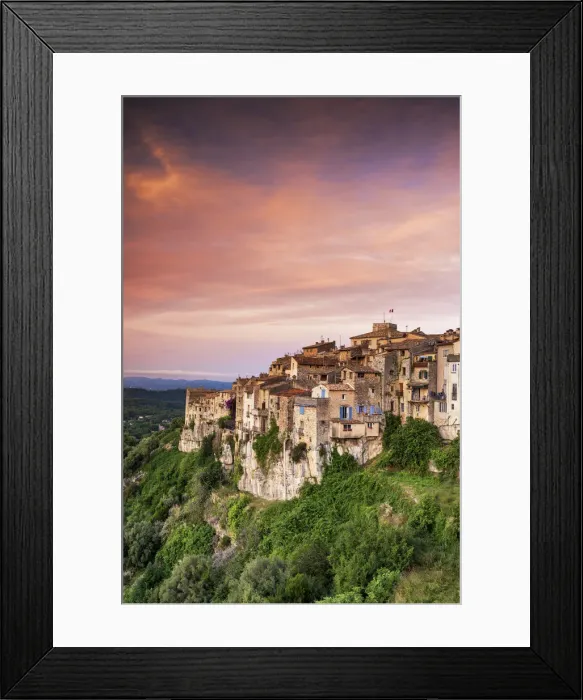 Framed Print : Tourette Sur Loop at Sunrise, Cote d Azur, Provence, France Framed Print : Tourette Sur Loop at Sunrise, Cote d Azur, Provence, France