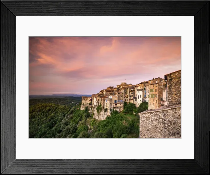 Framed Print : Tourette Sur Loop at Sunrise, Cote d Azur, Provence, France Framed Print : Tourette Sur Loop at Sunrise, Cote d Azur, Provence, France