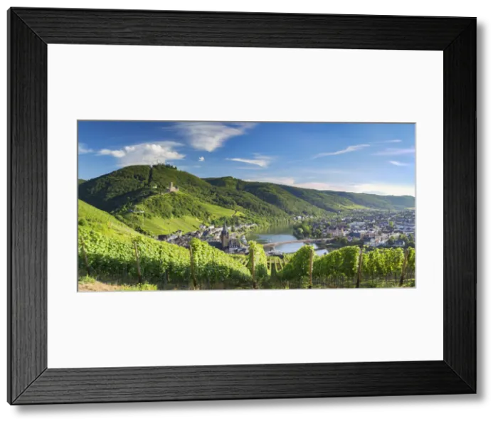 Framed Print : View of River Moselle and Bernkastel-Kues, Rhineland-Palatinate, Germany Framed Print : View of River Moselle and Bernkastel-Kues, Rhineland-Palatinate, Germany