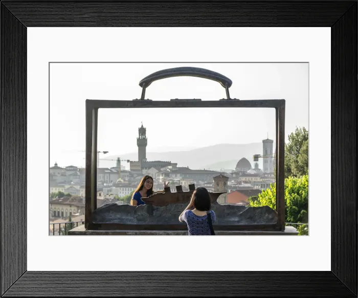 Framed Print : Europe, Italy, Tuscany. View from the giardino delle Rose over Florence Framed Print : Europe, Italy, Tuscany. View from the giardino delle Rose over Florence