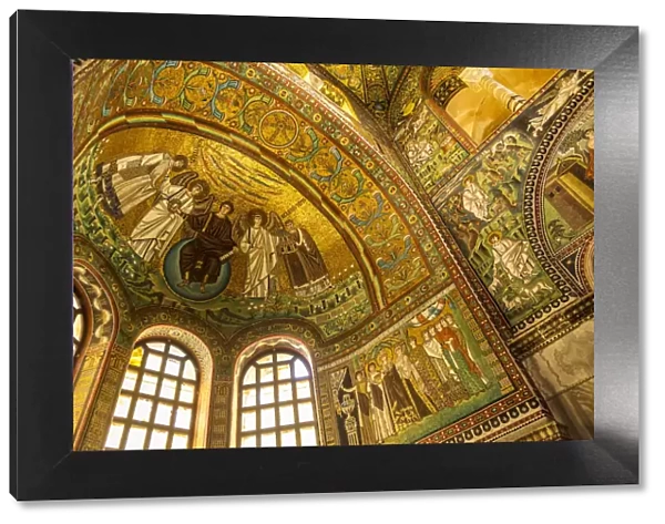 Europe, Italy, Emilia-Romagna. Mosaico fo the basilica San Vitale in Ravenna