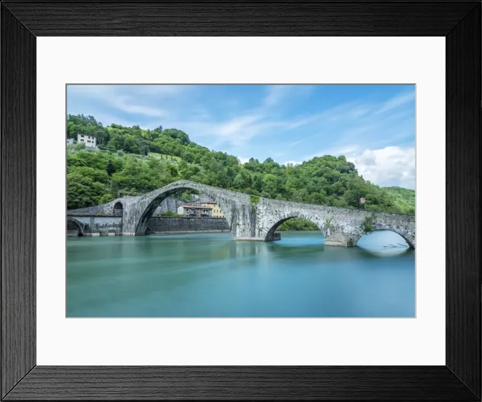 Framed Print : Europe, Italy, Tuscany. The devils bridge in the province of Lucca Framed Print : Europe, Italy, Tuscany. The devils bridge in the province of Lucca