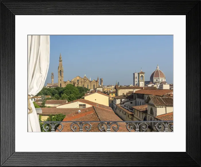 Framed Print : Europe, Italy, Tuscany. Room with a view in Florence Framed Print : Europe, Italy, Tuscany. Room with a view in Florence