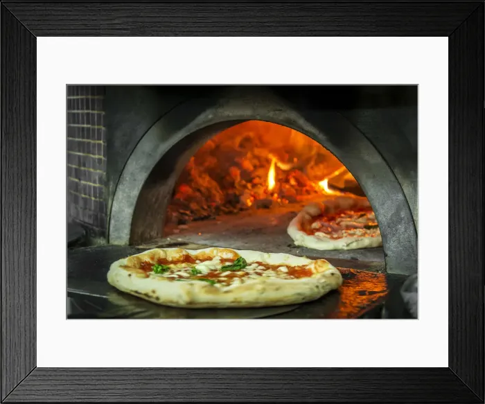 Framed Print : Europe, Italy, Naples. The true pizza margherita Framed Print : Europe, Italy, Naples. The true pizza margherita