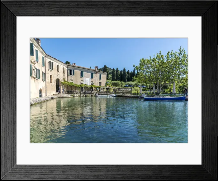 Framed Print : Europe, Italy, Veneto. Harbour of Punta San Vigilio at Garda lake Framed Print : Europe, Italy, Veneto. Harbour of Punta San Vigilio at Garda lake