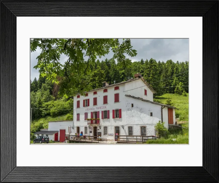Framed Print : Europe, Italy, Veneto. Typical locanda in the Lessinia area Framed Print : Europe, Italy, Veneto. Typical locanda in the Lessinia area