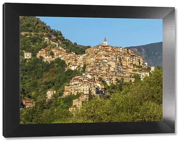 Europe, Italy, Liguria. View of Apricale
