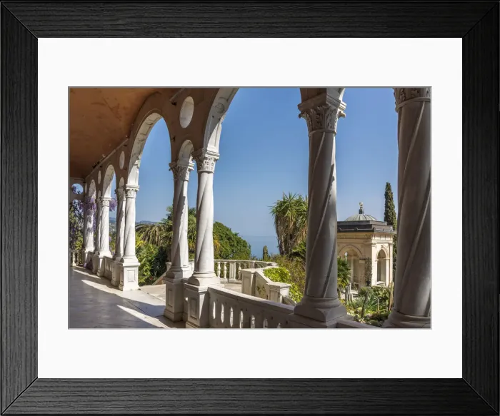 Framed Print : Europe, Italy. Liguria. View from Villa Hanbury near to Ventimiglia Framed Print : Europe, Italy. Liguria. View from Villa Hanbury near to Ventimiglia