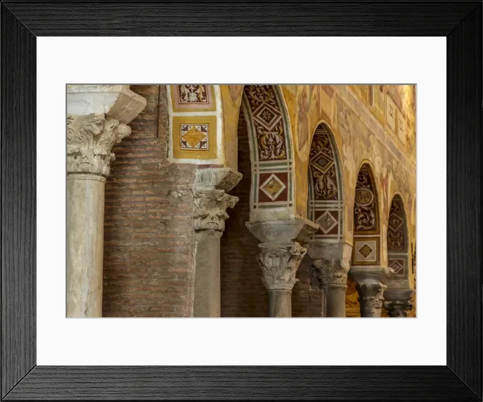 Framed Print : Europe, Italy, Emilia-Romagna. Inside the abbazia di Pomposa Framed Print : Europe, Italy, Emilia-Romagna. Inside the abbazia di Pomposa