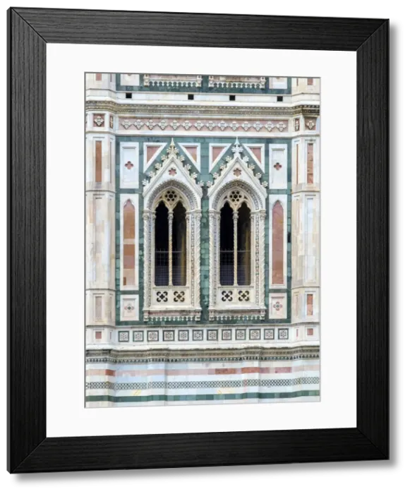 Framed Print : Giottos Campanile (detail) at Florence Cathedral (Duomo di Firenze) Framed Print : Giottos Campanile (detail) at Florence Cathedral (Duomo di Firenze)