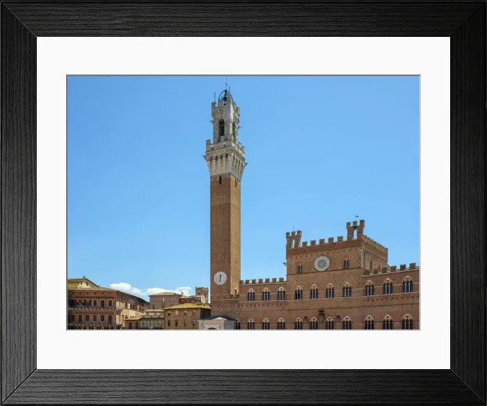 Framed Print : Palazzo Pubblico and Torre del Mangia on Piazza del Campo, UNESCO World Heritage Site Framed Print : Palazzo Pubblico and Torre del Mangia on Piazza del Campo, UNESCO World Heritage Site