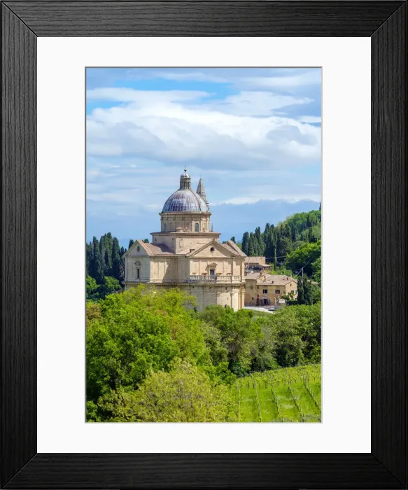 Framed Print : Chiesa di San Biagio church, Montepulciano, Val d Orcia, Tuscany, Italy, Europe Framed Print : Chiesa di San Biagio church, Montepulciano, Val d Orcia, Tuscany, Italy, Europe