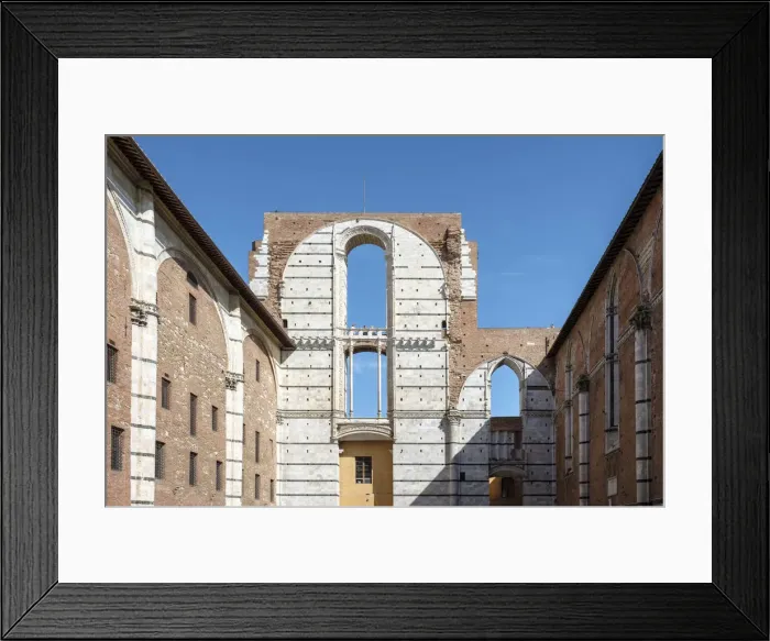 Framed Print : Facciatone, an unfinished facade of Duomo di Siena (Siena Cathedral), Siena Framed Print : Facciatone, an unfinished facade of Duomo di Siena (Siena Cathedral), Siena