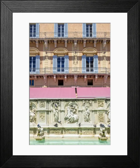 Framed Print : Fonte Gaia fountain on Piazza del Campo, Siena, Tuscany, Italy, Europe Framed Print : Fonte Gaia fountain on Piazza del Campo, Siena, Tuscany, Italy, Europe