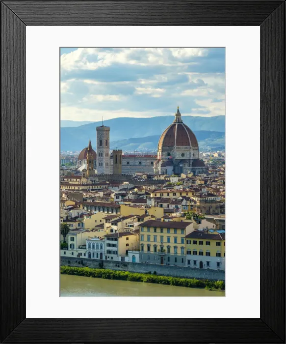 Framed Print : Florence Cathedral (Duomo di Firenze) and buildings in the old town, Florence (Firenze) Framed Print : Florence Cathedral (Duomo di Firenze) and buildings in the old town, Florence (Firenze)