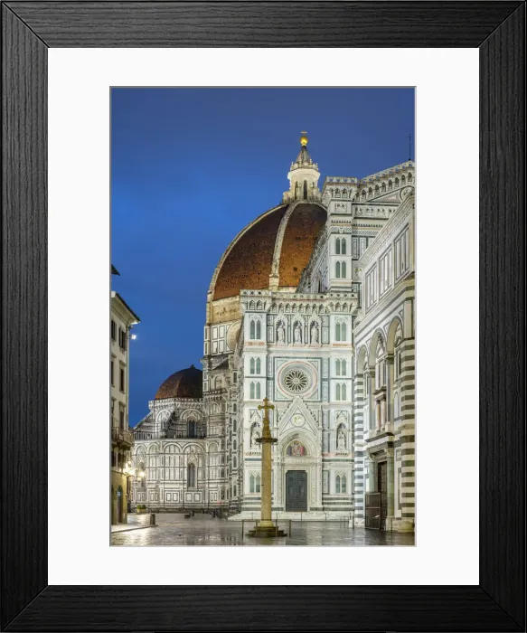 Framed Print : Florence Cathedral (Duomo di Firenze) and Baptistery of Saint John at dawn Framed Print : Florence Cathedral (Duomo di Firenze) and Baptistery of Saint John at dawn