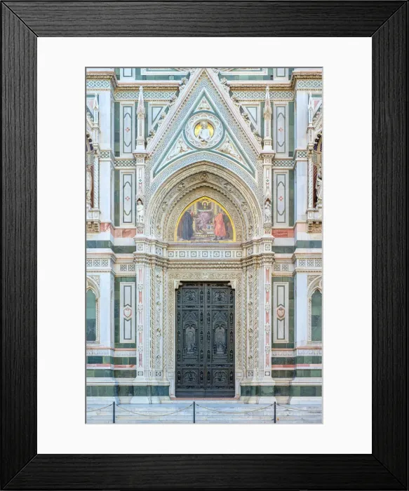 Framed Print : Gothic Revival faazade of Florence Cathedral (Duomo di Firenze) Framed Print : Gothic Revival faazade of Florence Cathedral (Duomo di Firenze)