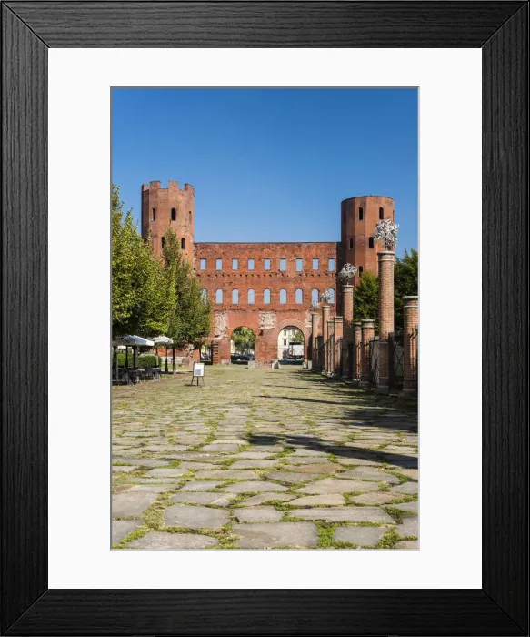 Framed Print : Porta Palatina or Palatine Gate, Turin, Piedmont, Italy Framed Print : Porta Palatina or Palatine Gate, Turin, Piedmont, Italy