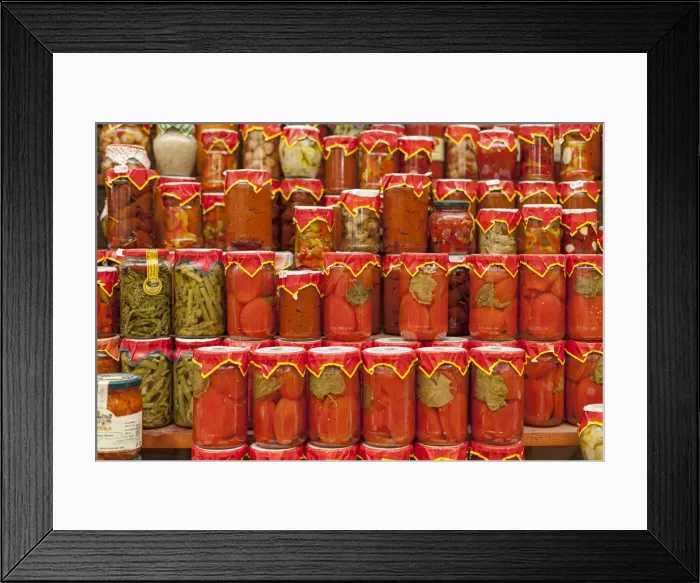 Framed Print : Italy, Italia. Apulia, Puglia, Foggia district. Gargano, Vieste. Local products Framed Print : Italy, Italia. Apulia, Puglia, Foggia district. Gargano, Vieste. Local products