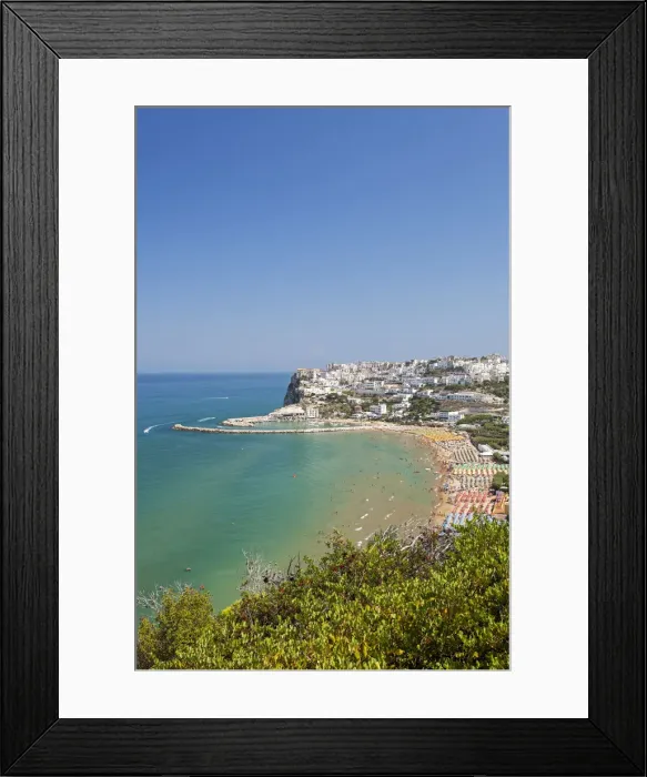 Framed Print : Italy, Italia. Apulia, Puglia. Foggia district, Gargano. Peschici Framed Print : Italy, Italia. Apulia, Puglia. Foggia district, Gargano. Peschici