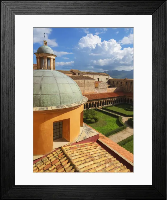 Framed Print : Cloister, Cathedral of Monreale, Monreale, Palermo, Sicily, Italy, Europe Framed Print : Cloister, Cathedral of Monreale, Monreale, Palermo, Sicily, Italy, Europe