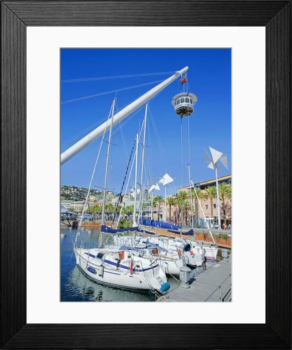 Framed Print : The Bigo and Genoa Harbor, Genoa, Liguria, Italy Framed Print : The Bigo and Genoa Harbor, Genoa, Liguria, Italy