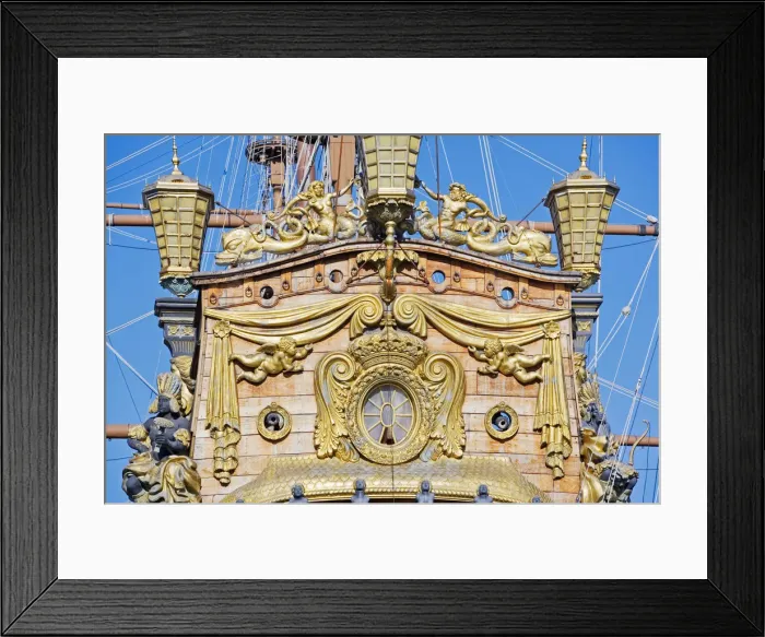 Framed Print : Pirate vessel, Genoa, Liguria, Italy Framed Print : Pirate vessel, Genoa, Liguria, Italy