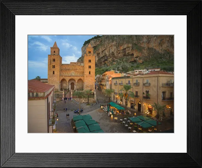 Framed Print : Cefalu Cathedral, Piazza Duomo, Cefalu, Sicily, Italy, Europe Framed Print : Cefalu Cathedral, Piazza Duomo, Cefalu, Sicily, Italy, Europe