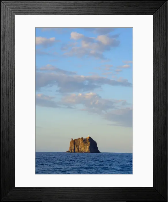 Framed Print : Cliff island Strombolicchio, Stromboli, Aeolian Islands, UNESCO World Heritage Site Framed Print : Cliff island Strombolicchio, Stromboli, Aeolian Islands, UNESCO World Heritage Site