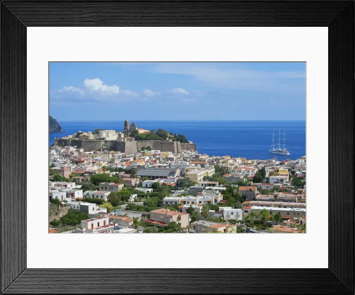 Framed Print : Lipari Town, Lipari Island, Aeolian Islands, UNESCO World Heritage Site, Sicily, Italy Framed Print : Lipari Town, Lipari Island, Aeolian Islands, UNESCO World Heritage Site, Sicily, Italy