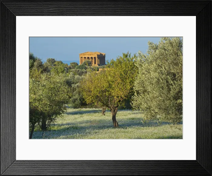 Framed Print : Temple of Concordia, Valley of the Temples, Agrigento, Sicily, Italy Framed Print : Temple of Concordia, Valley of the Temples, Agrigento, Sicily, Italy