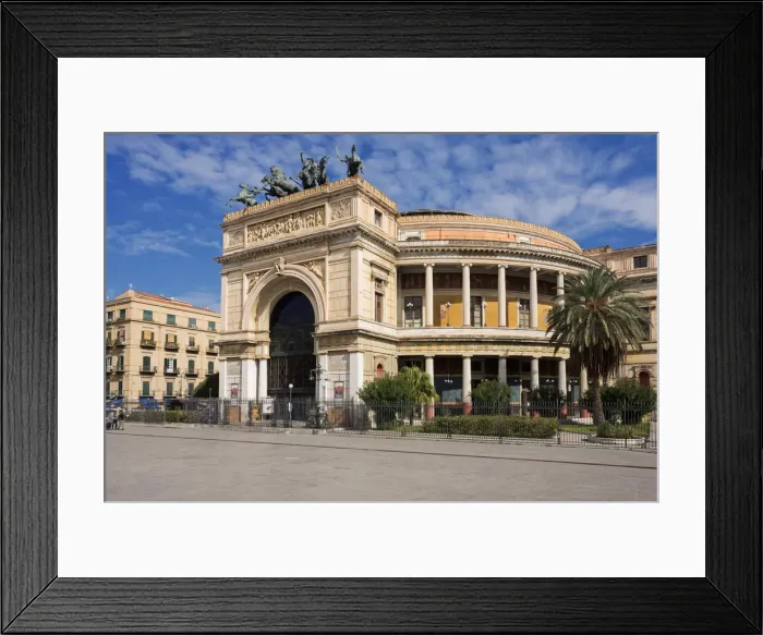 Framed Print : Politeama Theater, Palermo, Sicily, Italy, Europe Framed Print : Politeama Theater, Palermo, Sicily, Italy, Europe