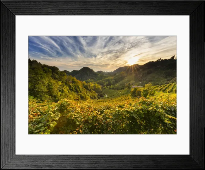Framed Print : Italy, Veneto. Prosecco Road. Treviso district. Farra di Soligo. Collag√π Framed Print : Italy, Veneto. Prosecco Road. Treviso district. Farra di Soligo. Collag√π