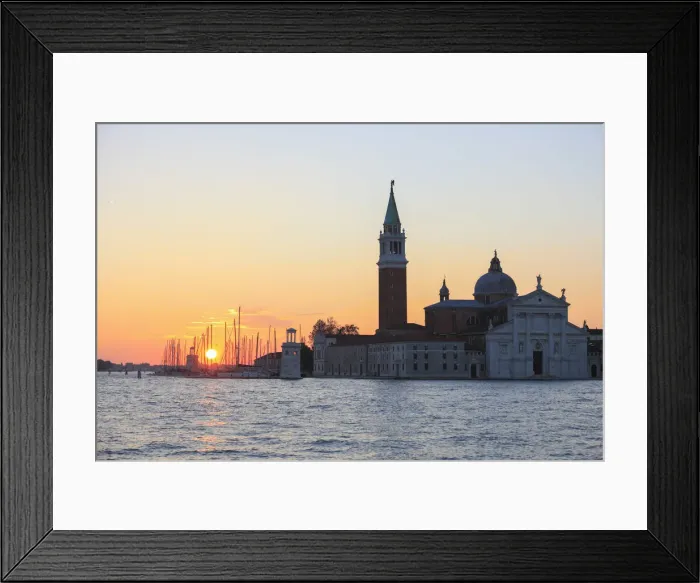 Framed Print : Sunrise over the marina Compagnia della Vela und Isola San Giorgio, Venice, Veneto, Italy Framed Print : Sunrise over the marina Compagnia della Vela und Isola San Giorgio, Venice, Veneto, Italy