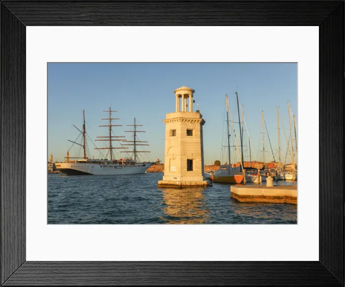 Framed Print : Cruise Ship Star Clipper and the Marina Compagnia della Vela San Giorgio Framed Print : Cruise Ship Star Clipper and the Marina Compagnia della Vela San Giorgio
