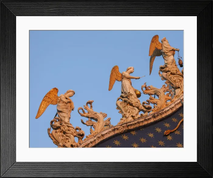 Framed Print : Ornate details on Basilica San Marco, St Marks Square, Venice, Veneto, Italy